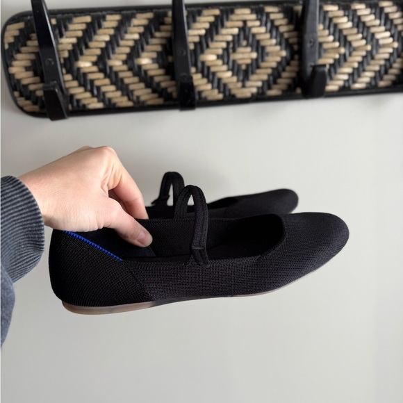 Rothy's The Square Mary Jane Flats - Black - Size 10 - Picture 5 of 10